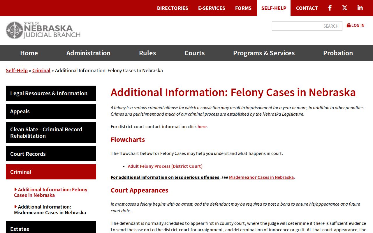 Banner County active warrants felony court guidance