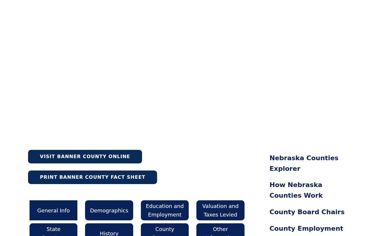 Banner County warrant records county profile