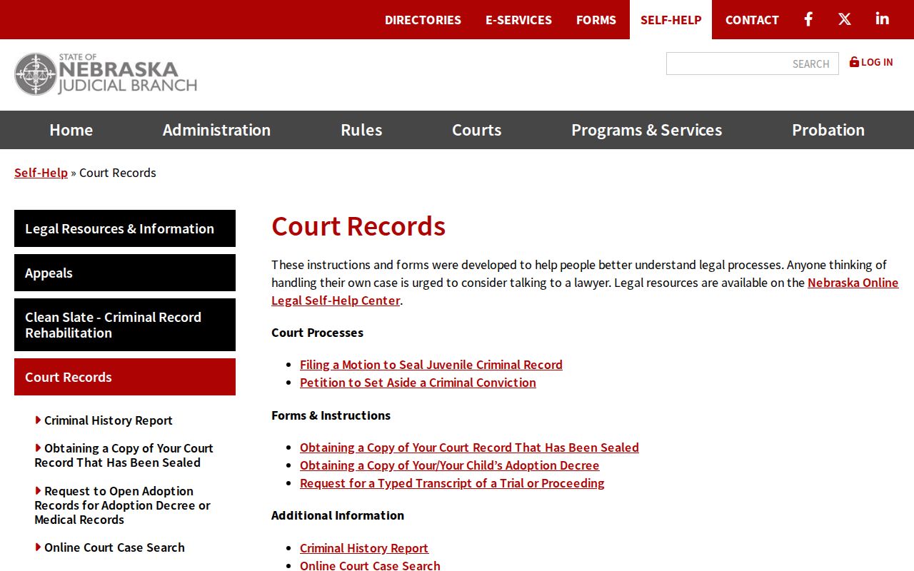Banner County traffic warrant court records access