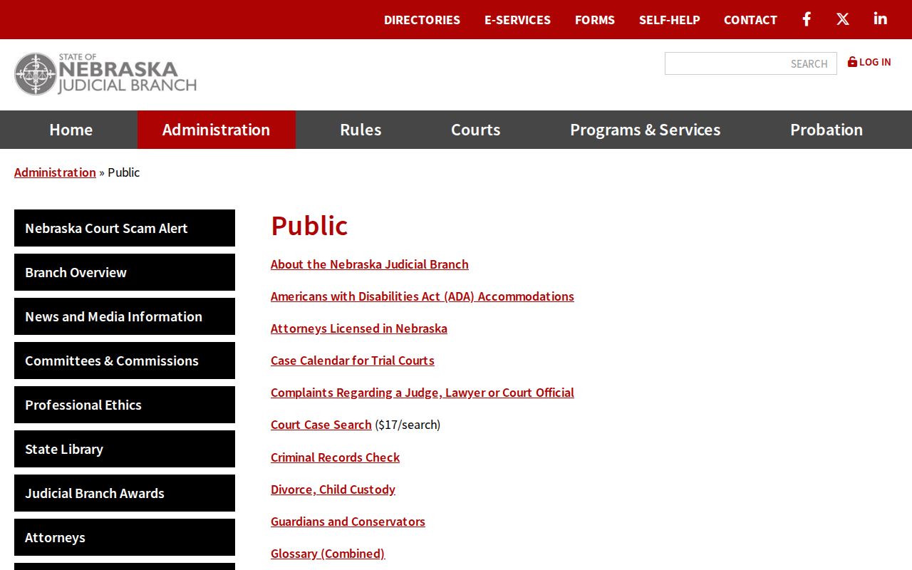 Banner County municipal court warrant judicial branch resources